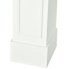 Resenkos Modern Fireplace Mantel, Surround Mantels for Fireplace with Decorative Pattern Interior Width 29" White - 3 of 4