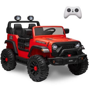 Jojoka 24V Kids 2 Seater Ride On Car Battery Powered Vehicles w/Remote Control,2x200W Powerful Motor,Safty Balt,LED Light - 1 of 4