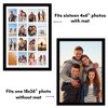 Americanflat 18x26 Collage Picture Frame - Use as Sixteen 4x6 Picture Frame Openings or One 18x26 Photo Frame Made of Engineered Wood - Black - 3 of 4