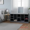 Basicwise Multi-Purpose Wooden Shoe Storage Bench Cushioned Seat Open Cubby Compartments and Versatile Organizer for Shoes and Accessories - 4 of 4
