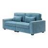 79.5" Modern Fabric Sofa: Plush Cushions, Sleek Arms, Solid Wood Frame - Comfortable for Living, Bedroom, Office - 3 of 4