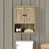 Emma and Oliver Wall Mounted Bathroom Medicine Cabinet Organizer with Adjustable In-Cabinet Shelf, Dual Magnetic Closure Doors, Bottom Open Display Shelf - 2 of 4