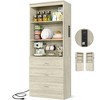 Besiost 24-In Closet Organizer with Drawers and Charging Station - 2 of 4