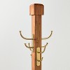 Wood and Metal Coat Rack Brass Finish - Hearth & Hand™ with Magnolia - 3 of 3