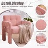 Chenille Upholstered Accent Chair, Lounge Armchair with Padded Seat, Minimalist Reading Chair for Living Room or Bedroom-Koiai - 3 of 4