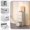 2/3/4/5-Drawer Vertical Filing Cabinet, Metal File Cabinet with Lock for Home Office Storage – The Pop Home - 3 of 4