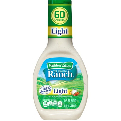 Hidden Valley Ranch Light Dressing Nutrition Facts 