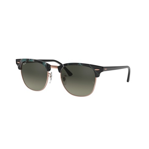 Ray-ban Rb3016 51mm Clubmaster Adult Square Sunglasses Grey Gradient ...