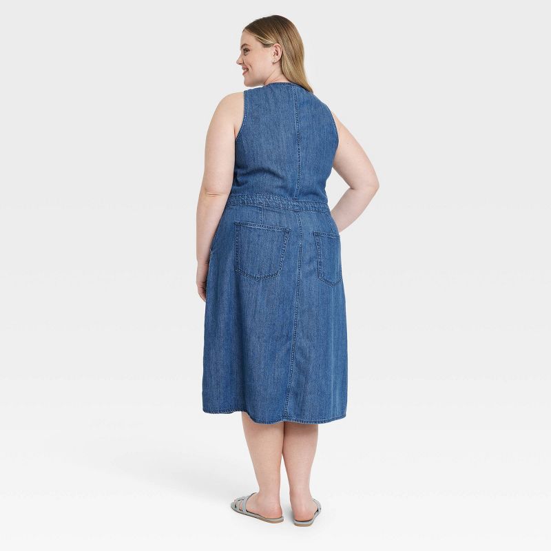 Women's Denim Midi Dress - Universal Thread™ Sky Blue, 2 of 4