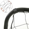 SONGMICS Children's Soccer Goal 12 x 6 Foot, in Garden, Courtyard, Park, Beach, Metal Pipes and PE Net, Quick Assembly, Black - 4 of 4