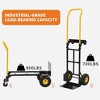 2-in-1 Stair Climbing Dolly, Heavy Duty Convertible Hand Truck, 800 LB Capacity for Warehouse, Office, Grocery, Industrial - 4 of 4