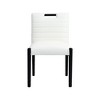Meridian Furniture,Aimee Vegan Leather Dining Side Chair, Set of 2 - 3 of 4