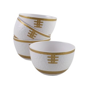 Cook With Color 4pc Football Mini Bowls - 1 of 4