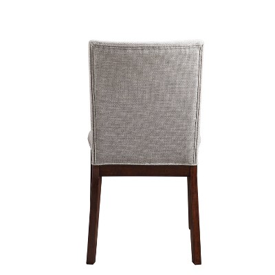 Amalie 5-Piece Walnut and Beige Glass Dining Set
