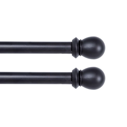 5 8 Scroll Ball Standard Decorative Window Double Curtain Rod