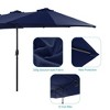 Sonkuki 15×9FT Outdoor Patio Market Double-Side Umbrella with Extra Large Base, Canopy and Sand Bags - 4 of 4