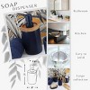 Evideco French Home Goods Elegant Soap Dispenser - Polyresin and Bamboo Design, Refillable Liquid Pump - 3 of 4