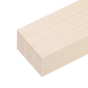 Unique Bargains DIY Craft Activity Kits Cube Carving Wood Sticks 6 Pcs - 1 of 4