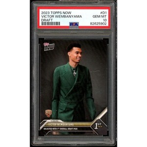 Victor Wembanyama Rookie Card 2023-24 Topps Now #D1 PSA 10 - 1 of 2