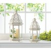 Iron Sublime Outdoor Lantern Distressed White - Zingz & Thingz - 4 of 4