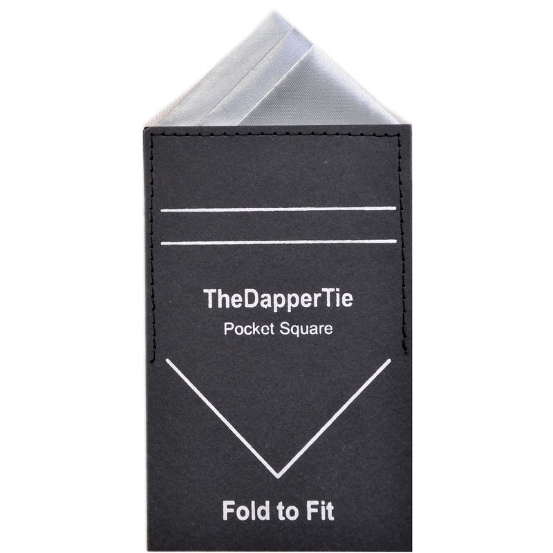 TheDapperTie - Men's Trifecta Triangle Pre Folded Pocket Square, 1 of 5