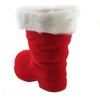 10.0 Inch Flocked Red Boot Santa Shoe Figurines - 2 of 3