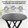 Bistro Table and Chairs Set, 3 Piece Foldable Patio Furniture Set, Outdoor & Indoor Bistro Set for Patio Balcony Porch Poolside, 2 Chairs and 1 Table - 3 of 4