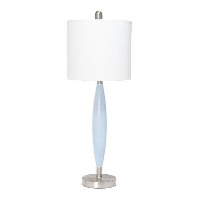 Stylus Table Lamp with Fabric Shade Blue - Lalia Home