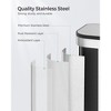 SONGMICS Kitchen Trash Can, 5.2-Gallon (20L) Garbage Can with Lid, Stainless Steel, Soft Close and Stays Open - 3 of 4