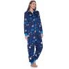 Ashford & Brooks Women's Mink Fleece Hooded One Piece Pajama Jumpsuit - 3 of 4