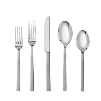 20pc Newfane Flatware Set Silver - Threshold™ : Target