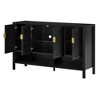 Dexmalle 55.1''Storage Sideboard with Open Shelf and 2-Tiers Adjustable Shelves - 3 of 4