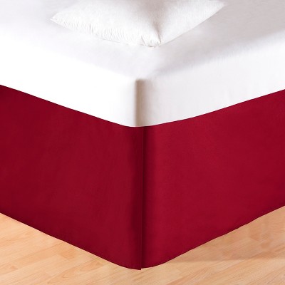 C&F Home Solid Red Twin Bed Skirt