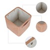 REGALWOVEN Cotton Collapsible Sturdy Rope Handle Open Storage Bins 11x11x11in 3 Pcs - 3 of 4
