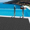 Syemin Carpet Tiles 44PCS New Stone Texture Patio Deck Tiles, Decking Tiles Floor Tile for Porch Poolside Balcony Backyard, Gray, 12"*12"*0.8" - 4 of 4