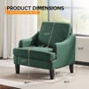 Karl Home 31 inch Linen Sloping Handrail Accent Chair - 2 of 4
