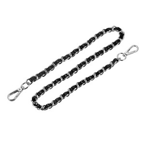 Unique Bargains Metal Corrosion-Resistant PU Leather Purse Flat Chain Straps - 1 of 3