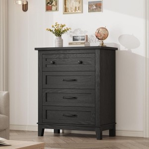 Acekool 4 Drawer Dresser, Tall Vertical Chest with Large Storage, Modern Closet Organizer for Bedroom, Living Room - 1 of 4