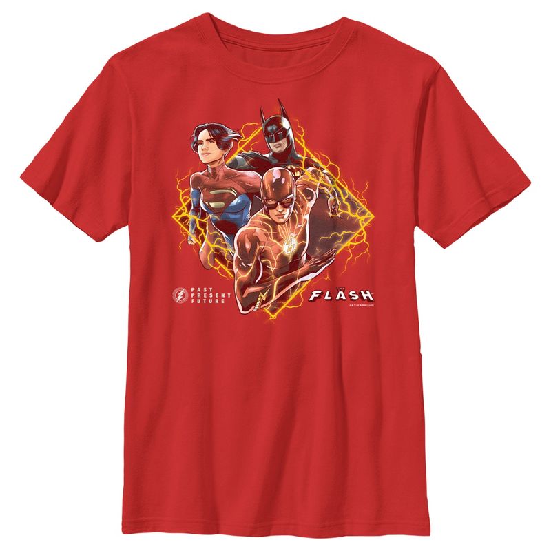 Boy's The Flash Past, Present and Future Superheroes T-Shirt, 1 of 5