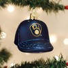 Old World Christmas Blown Glass Ornament for Christmas Tree, Milwaukee Brewers Cap - 2 of 3