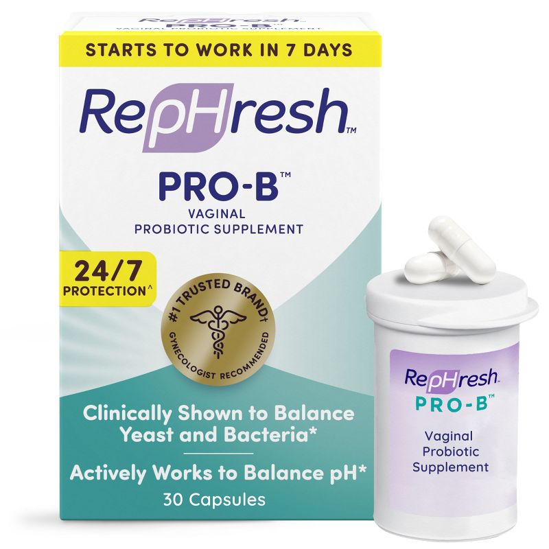 RepHresh Pro-B Probiotic Supplement Capsules for Women - 30ct, 1 of 14
