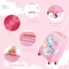 Infans 2PC Kids Carry On Luggage Set 12" Backpack and 18" Rolling Suitcase for Travel - 3 of 4