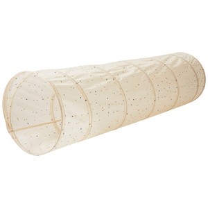 3 Sprouts Kids Recycled Fabric Play Tunnel - Terrazzo Beige - 1 of 4