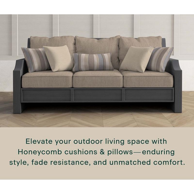 Honeycomb Outdoor Deep Seating Cushion Set, 3 of 9