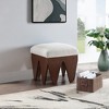Meridian Furniture,Altair Velour Fur Fabric Bench - 2 of 4