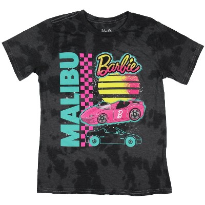Barbie Girls' Malibu Barbie Dream Car Kids Tie-Dye Short Sleeve T-Shirt Tee