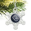 John Carroll University Primary Logo Metal Snowflake Christmas Tree Holiday Ornament - 2 of 3