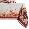 Elrene Autumn Heritage Turkey Engineered Tablecloth - Elrene Home Fashions - 2 of 3