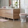 TOWN & COUNTRY EVERYDAY Ultra Plush Solid Tufted Toilet Lid Cover, Soft and Absorbent, Non-Slip Cover, Machine Washable, Blush, 18"x19" - 3 of 4