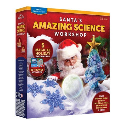 Blue Marble Santa's Christmas Science Workshop Science Kit with 5 Holiday-Themed Science Experiments for Kids Plus 20 Bonus Activities - image 1 of 4